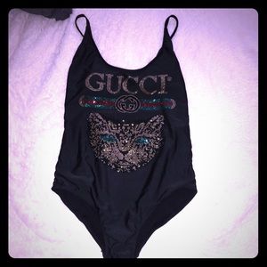 Gucci crystal Swarovski swimsuit one piece